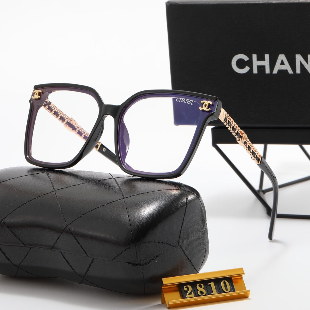 8-Color Fashion Double C Frame Mirror Temple Polarized Sunglasses