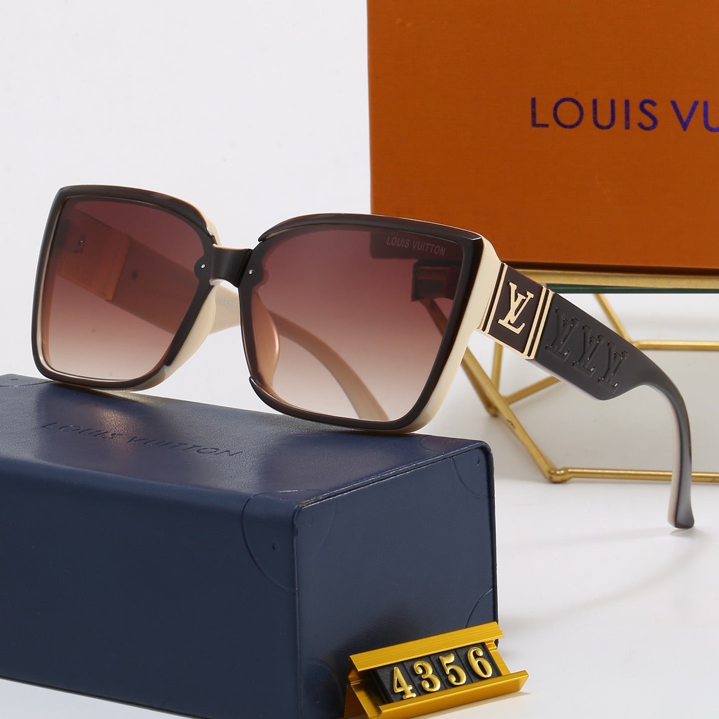 6-Color Stylish Four-Leaf Clover &amp; Letter Sunglasses