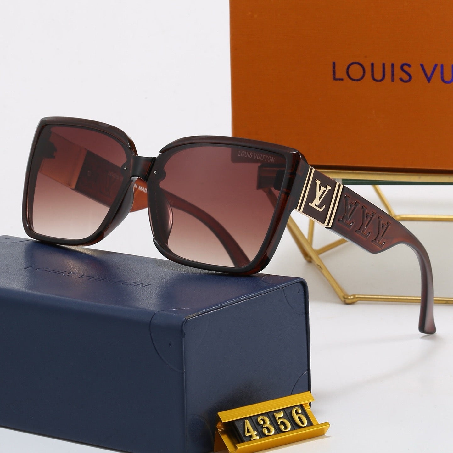 6-Color Stylish Four-Leaf Clover &amp; Letter Sunglasses