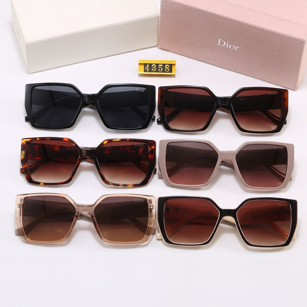 6-Color Fashion Sunglasses with CD Lettering
